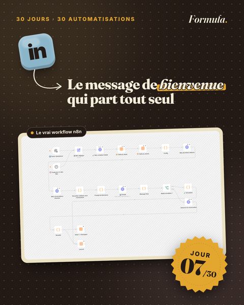 Jour 7 : Le message de bienvenue qui part tout seul
