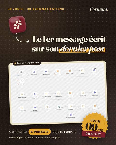 Jour 9 : Le 1er message écrit sur son dernier post