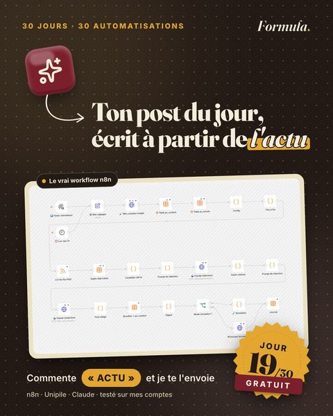Jour 19 : Ton post du jour, écrit à partir de l'actu
