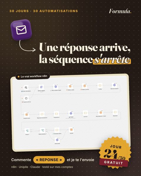 Jour 24 : Une réponse arrive, la séquence s'arrête