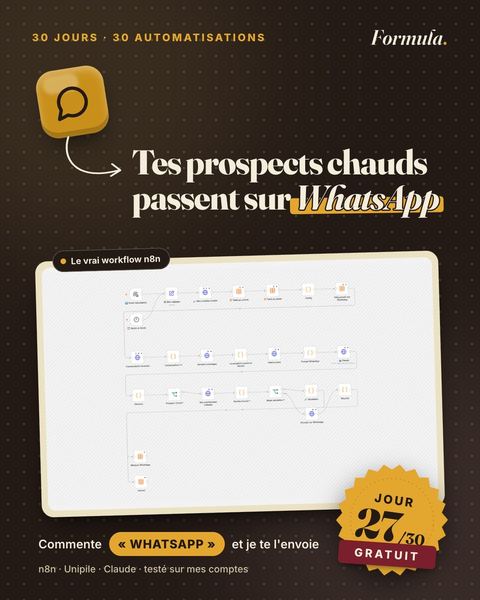 Jour 27 : Tes prospects chauds passent sur WhatsApp